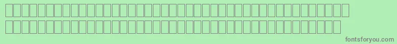 MiltrainGeneric Font – Gray Fonts on Green Background