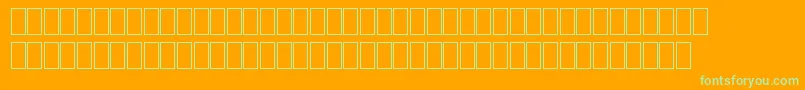 MiltrainGeneric Font – Green Fonts on Orange Background