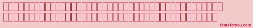 フォントMiltrainGeneric – ピンクの背景に赤い文字