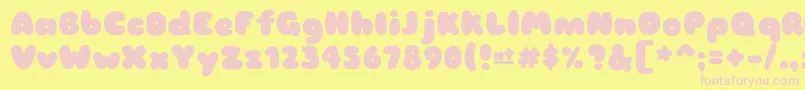 Sniglet Font – Pink Fonts on Yellow Background
