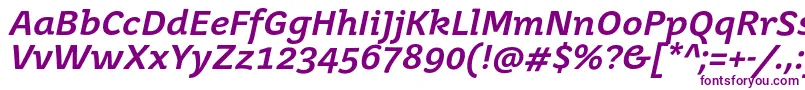 JuvenismediumItalic Font – Purple Fonts on White Background