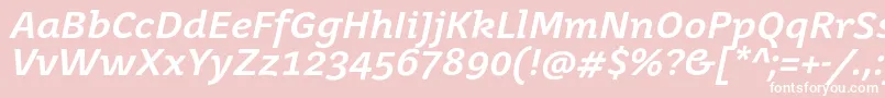 JuvenismediumItalic Font – White Fonts on Pink Background