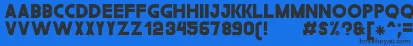 TheGouldSt Font – Black Fonts on Blue Background