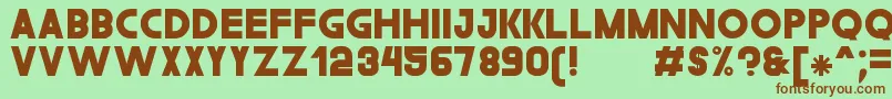 TheGouldSt Font – Brown Fonts on Green Background