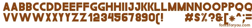 Шрифт TheGouldSt – коричневые шрифты на белом фоне