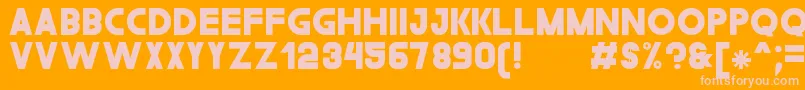 TheGouldSt Font – Pink Fonts on Orange Background