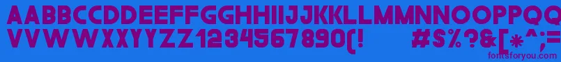 TheGouldSt Font – Purple Fonts on Blue Background