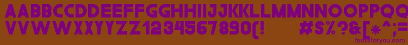 TheGouldSt Font – Purple Fonts on Brown Background