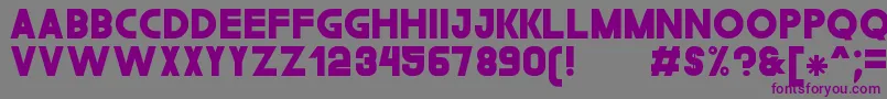 Шрифт TheGouldSt – фиолетовые шрифты на сером фоне