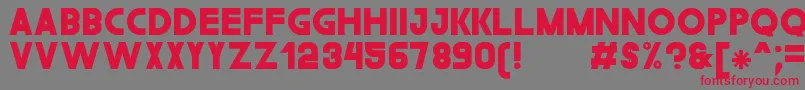 TheGouldSt Font – Red Fonts on Gray Background