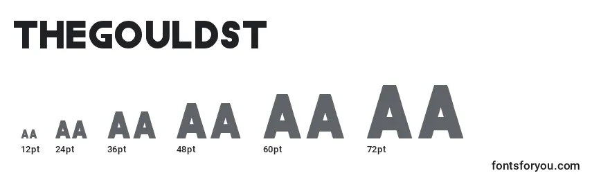 TheGouldSt Font Sizes