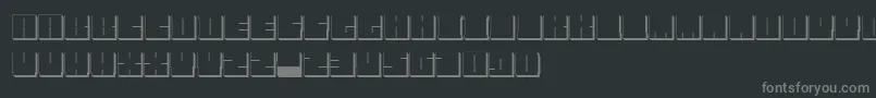 Шрифт BlockmanOutlined – серые шрифты на чёрном фоне