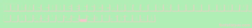 BlockmanOutlined Font – Pink Fonts on Green Background