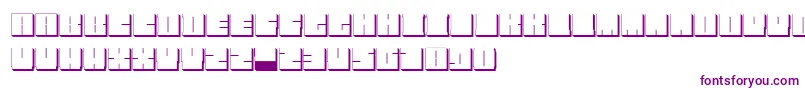 BlockmanOutlined Font – Purple Fonts on White Background