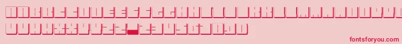 BlockmanOutlined Font – Red Fonts on Pink Background