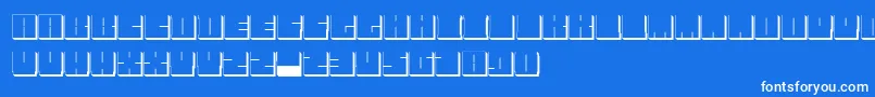 BlockmanOutlined Font – White Fonts on Blue Background