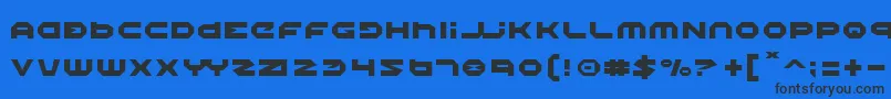 Halo Font – Black Fonts on Blue Background