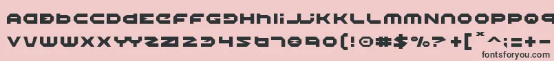 フォントHalo – ピンクの背景に黒い文字