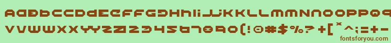 Halo Font – Brown Fonts on Green Background