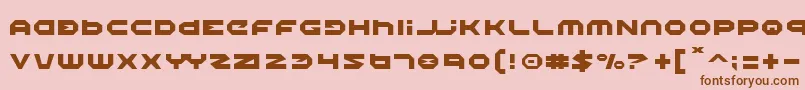 Halo Font – Brown Fonts on Pink Background