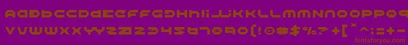 Halo Font – Brown Fonts on Purple Background