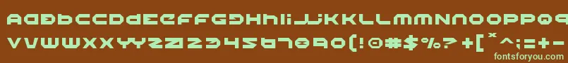 Halo Font – Green Fonts on Brown Background