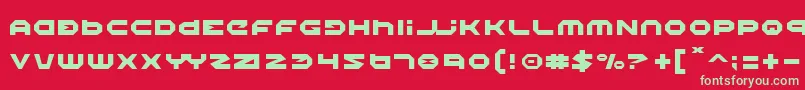 Шрифт Halo – зелёные шрифты на красном фоне