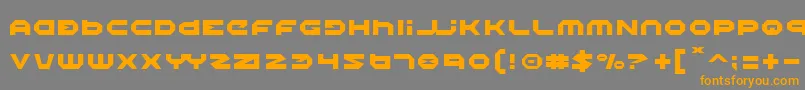 Haloフォントについての詳細 フォントHalo – オレンジの文字は灰色の背景にあります。