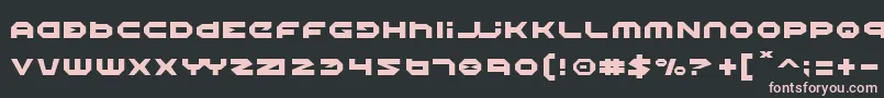 Halo Font – Pink Fonts on Black Background