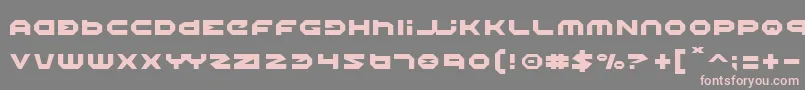 フォントHalo – 灰色の背景にピンクのフォント