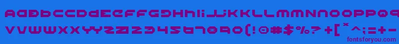 Halo Font – Purple Fonts on Blue Background