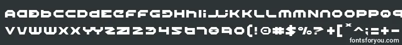 Шрифт Halo – белые шрифты на чёрном фоне