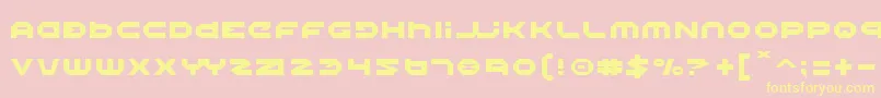 Halo Font – Yellow Fonts on Pink Background