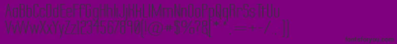 LabtopSecundoWide Font – Black Fonts on Purple Background