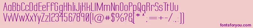 LabtopSecundoWide Font – Purple Fonts on Pink Background