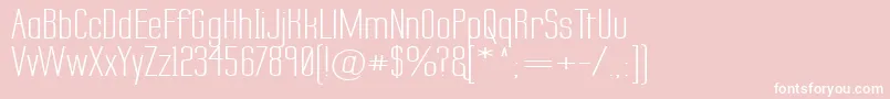 LabtopSecundoWide Font – White Fonts on Pink Background
