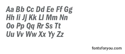 Обзор шрифта FranklingothicdemicondcItalic