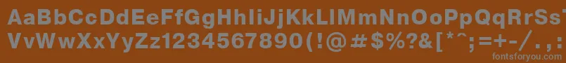 Шрифт Nthvbo – серые шрифты на коричневом фоне