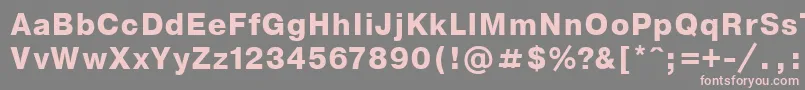 Nthvbo Font – Pink Fonts on Gray Background