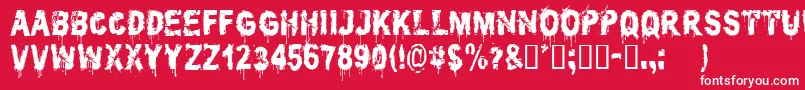 CfpoliticianskillersRegula Font – White Fonts on Red Background
