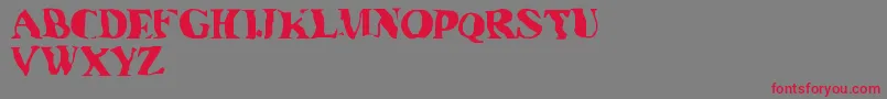 Underw Font – Red Fonts on Gray Background