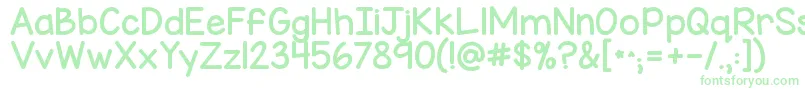 Kgmisskindychunky Font – Green Fonts