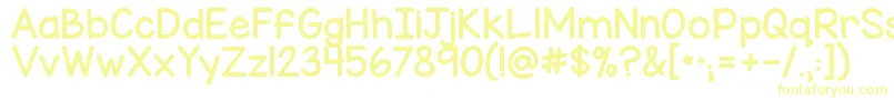 Kgmisskindychunky Font – Yellow Fonts