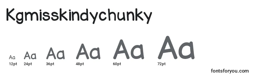 Размеры шрифта Kgmisskindychunky