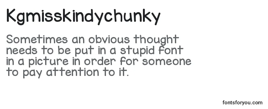 Review of the Kgmisskindychunky Font