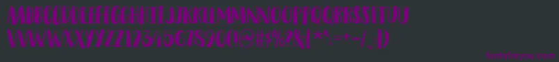 SnubnoseDemo Font – Purple Fonts on Black Background