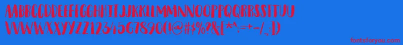 Police SnubnoseDemo – polices rouges sur fond bleu