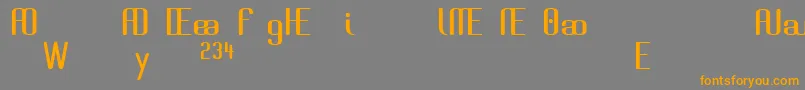 BrassiereAlternates Font – Orange Fonts on Gray Background