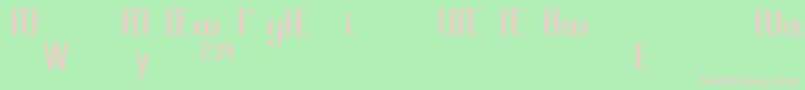 BrassiereAlternates Font – Pink Fonts on Green Background