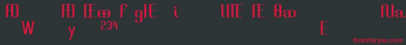 BrassiereAlternates Font – Red Fonts on Black Background
